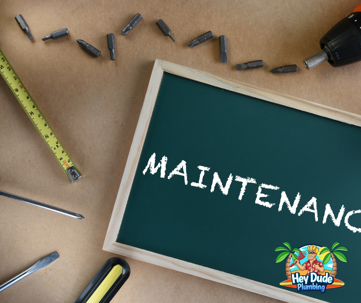 chalkboard that says maintenance