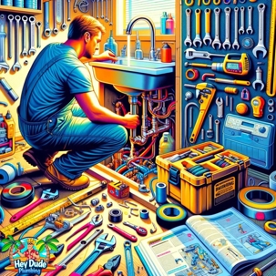 digital plumber fixing a sink